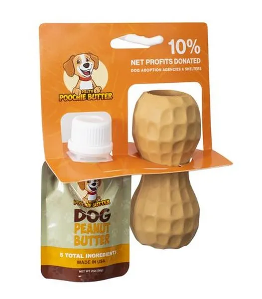 1ea Poochie Butter Medium Toy Filler + 2oz Squeeze Pack - Health/First Aid